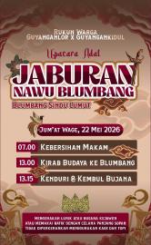 Upacara Adat Jaburan Nawu Blumbang Sindu Lumut